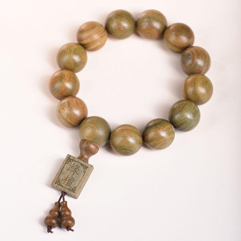 Argentina Agarwood & Green Sandalwood Unisex Prayer Beads Bracelet
