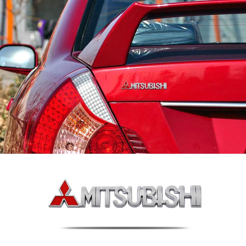Metall-Autoaufkleber für Mitsubishi-Modelle: ASX, Lancer, Lingyue, V3 und EVO.