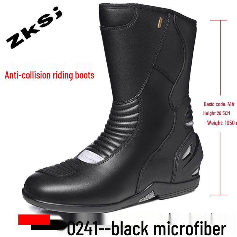 All-Season Breathable Motorcycle Riding Boots - Anti-Fall, Road Racing & Parkour Shoes