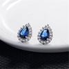 925 Sterling Silber Kristall Piercing Ohrstecker Für Frauen Hochzeit 2022 Trendy Schmuck Pendientes Eh1283