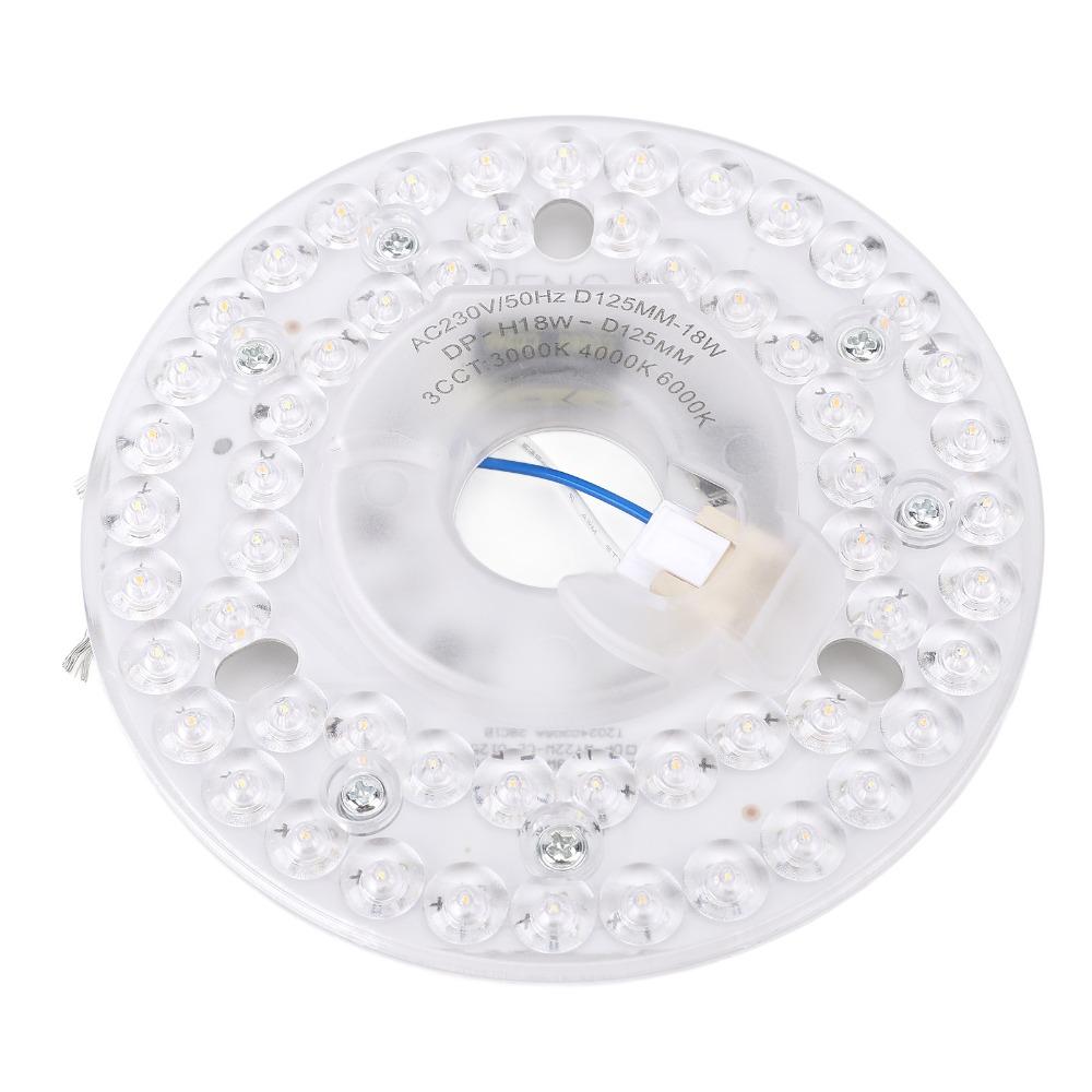 3CCT Ceiling Fan Light Kit 18W Retrofit Light Kit Modern LED Light Replacement Flush Mount