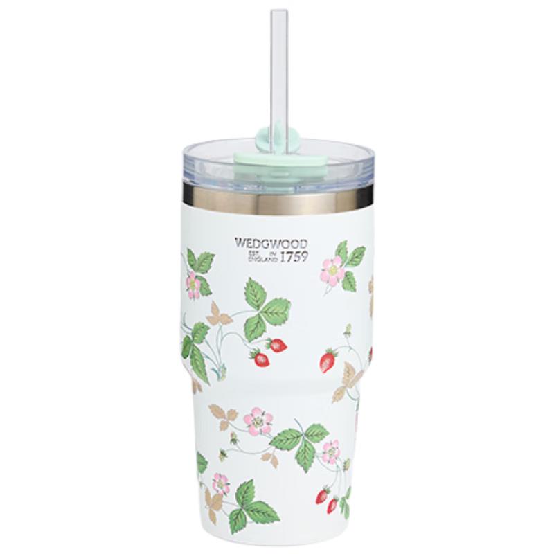 

Термо-кружка с соломинкой Wedgwood Wild Strawberry из нержавеющей стали 592 мл