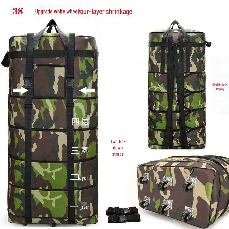 OEING Foldable Travel Luggage with Universal Wheels 38 inch