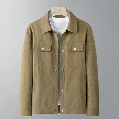 Men's Spring and Autumn New Trendy Lapel Work Jacket Men's Spring Casual Top