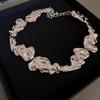 High-End European & American Metal Oval Earrings and Necklace Set - Simple Clavicle Chain for Women