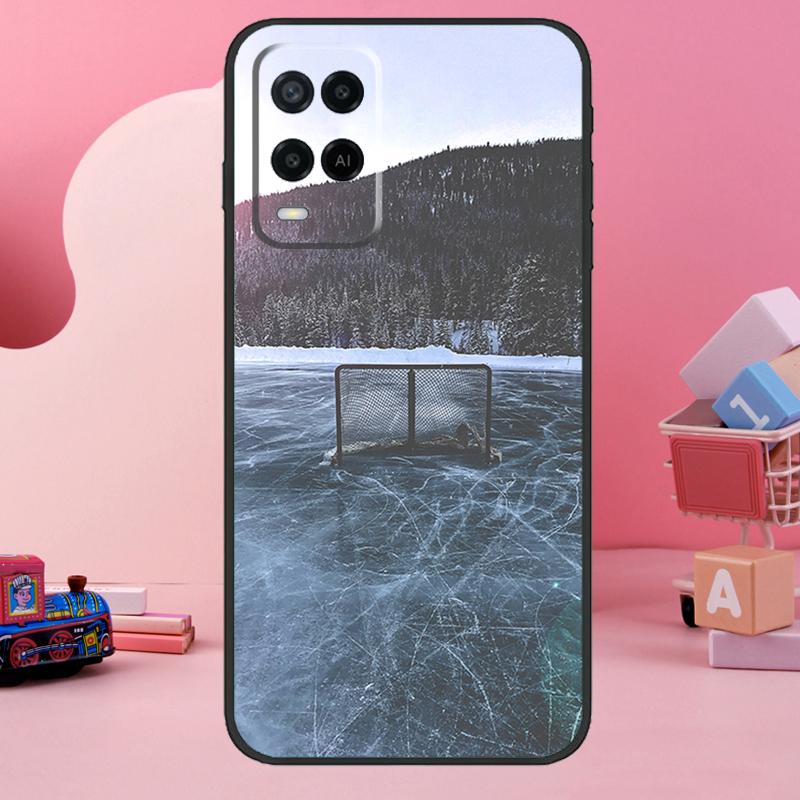 Play Ice Hockey Case For Oppo A78 A38 A18 A98 A58 A60 A80 A40 A96 A76 A16 A94 A74 A54 A15 A17 A57 A77 A5 Pro