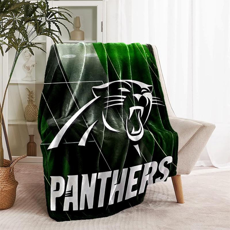 1pc Blanket - Carolina Panthers Print Design, Lightweight Blanket for Sofa, Bed- Soft &Warm, Gift for All Seasons