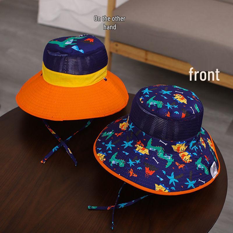 

Двусторонняя детская широкополая шляпа-панама от солнца для девочек и мальчиков 52cm (2-4 years)