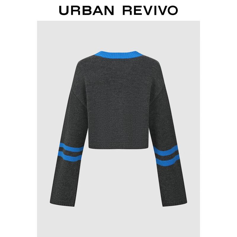 UR Women's Preppy Colorblock Jacquard Knit Sweater