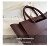 Korean Style 2024 Women's Large Capacity Textured Crossbody Handbag - Trendy Business Commute Tote