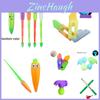 Schwerkraft Karottenmesser Mit 3D-Design Leuchtendes Schmetterlingsmesser Auffälliges Bedrucktes Karottenmesser Und Nachtlicht Karottenmesser