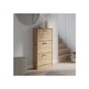 Meubles a chaussures - 6 paires - Décor Chene - 3 abattants - L58,2 x P20,4 x H115,5 cm - MAC