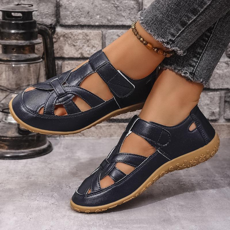 

New Women s Beach Sandals Hollowed-out Flat Women s Shoes Large-sized Clogs 43 синій