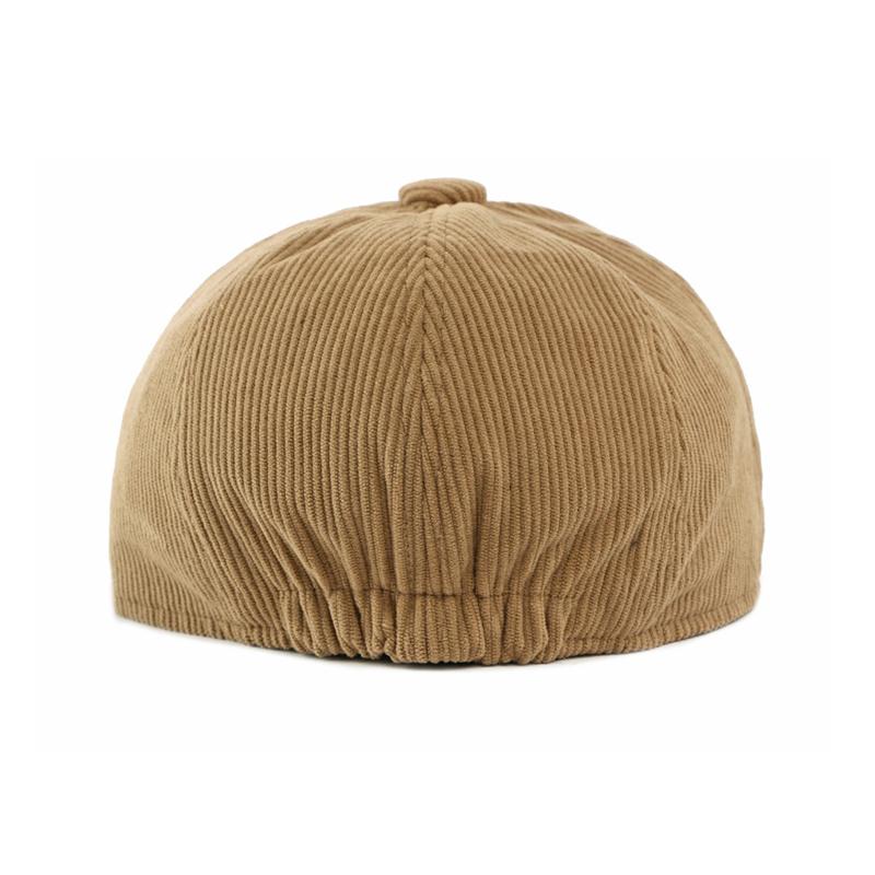 Herbst Winter Mütze Herren Damen Achteckige Mütze Dick Warm Corduroy Britisch Vintage Newsboy Mütze