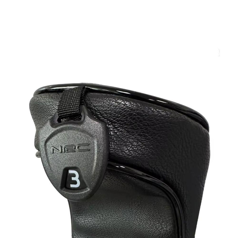 PU Leather Golf Headcover Waterproof Golf Club Protector Golf Wood Cover  Driver Fairway