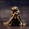 1 PIÈCE Statue Grenouille en Laiton Vintage Sculpture Grenouille Miniature Figurine Animal Antique Animal de Compagnie pour Thé Décoration Maison Bureau Idéal Pour Collectionneurs