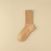 Female Autumn and Winter Solid Color Towel Bottom Thick and Velvet Warm Wool Tube Socks