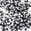 50-100pcs7 11mm Yin Yang Acrylic Beads for Jewelry Making Tai Chi Loose Spacer Beads DIY Bracelet Ncklace Accessories Wholesal