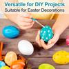 Easter Painting White Foam Eggs Handmade Painting Eggs Kids Gifts Smooth Crafting Unpainted Foam Egg Easter DIY Decorations