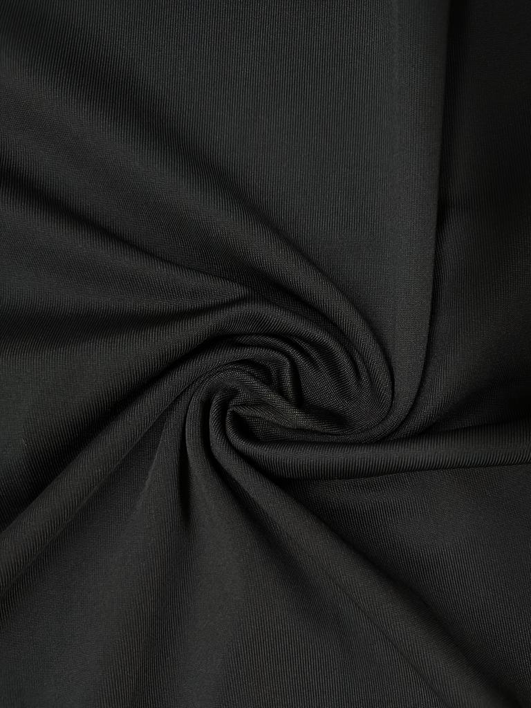 Plus Size Damen Einfarbiges Kleid Sexy Deep V Kurzarm Langer Rock