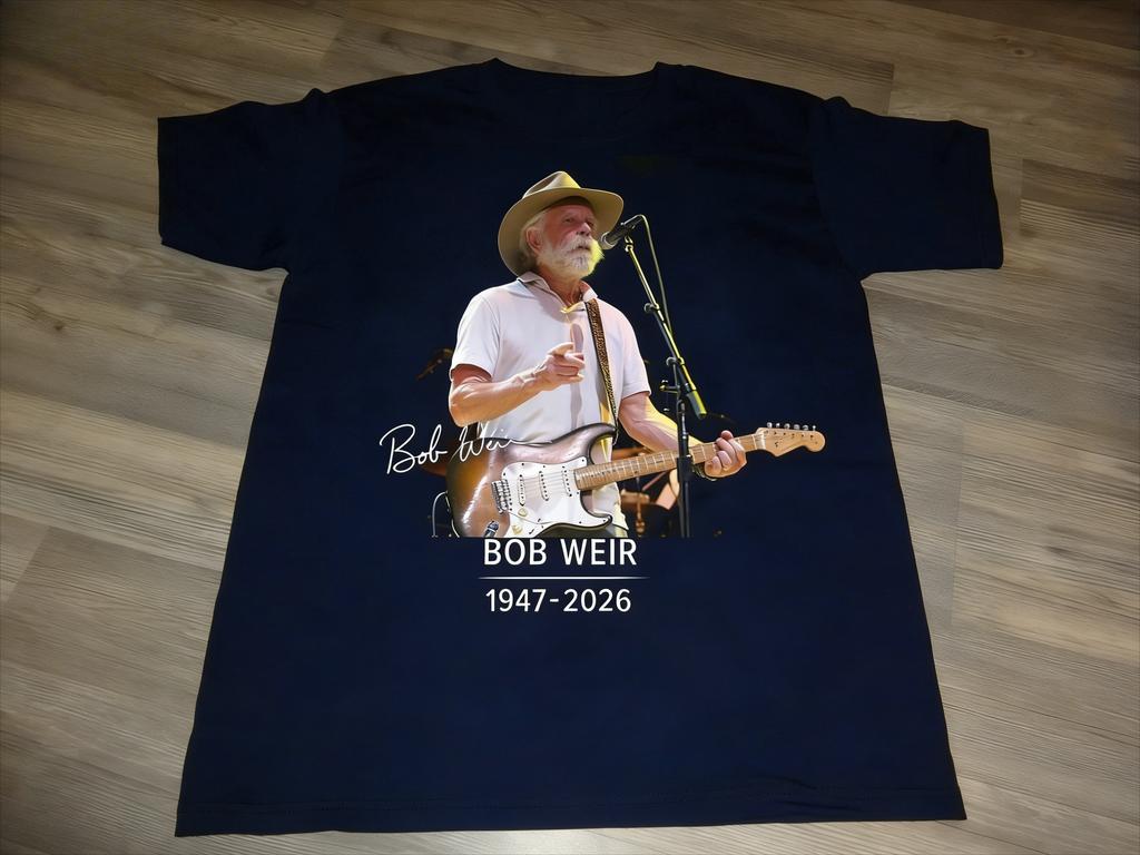 SpringSummer 2026 New Rip Bobby Bob Weir Unisex Tshirt Classic Aesthetic Sleeve Tshirts Cotton Casual T Shirt Streetwear