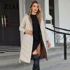 ziai Autumn Winter Women's Jacket Long Warm Padded Quilted Coat Hood Solid Loose Padded Parka Women Clothing Girls ZM-20494