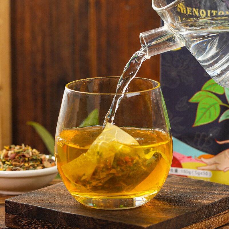 150g Ginseng Seven Tongluo Tea Ginseng Ginkgo Huangjing Vascular Health Tea Bags
