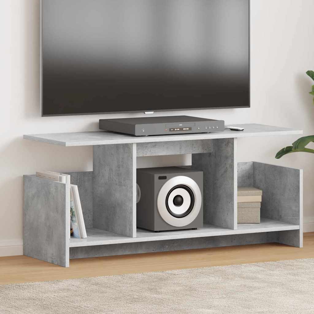 Concrete Grey TV Stand 102 x 35 x 45 cm Particleboard