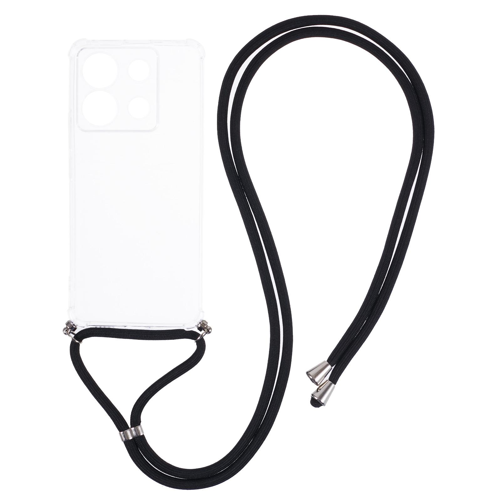 

Для Xiaomi Redmi Note 13 Pro 5G/Poco X6 5G ТПУ Чехол Защита углов Чехол для телефона со шнурком A