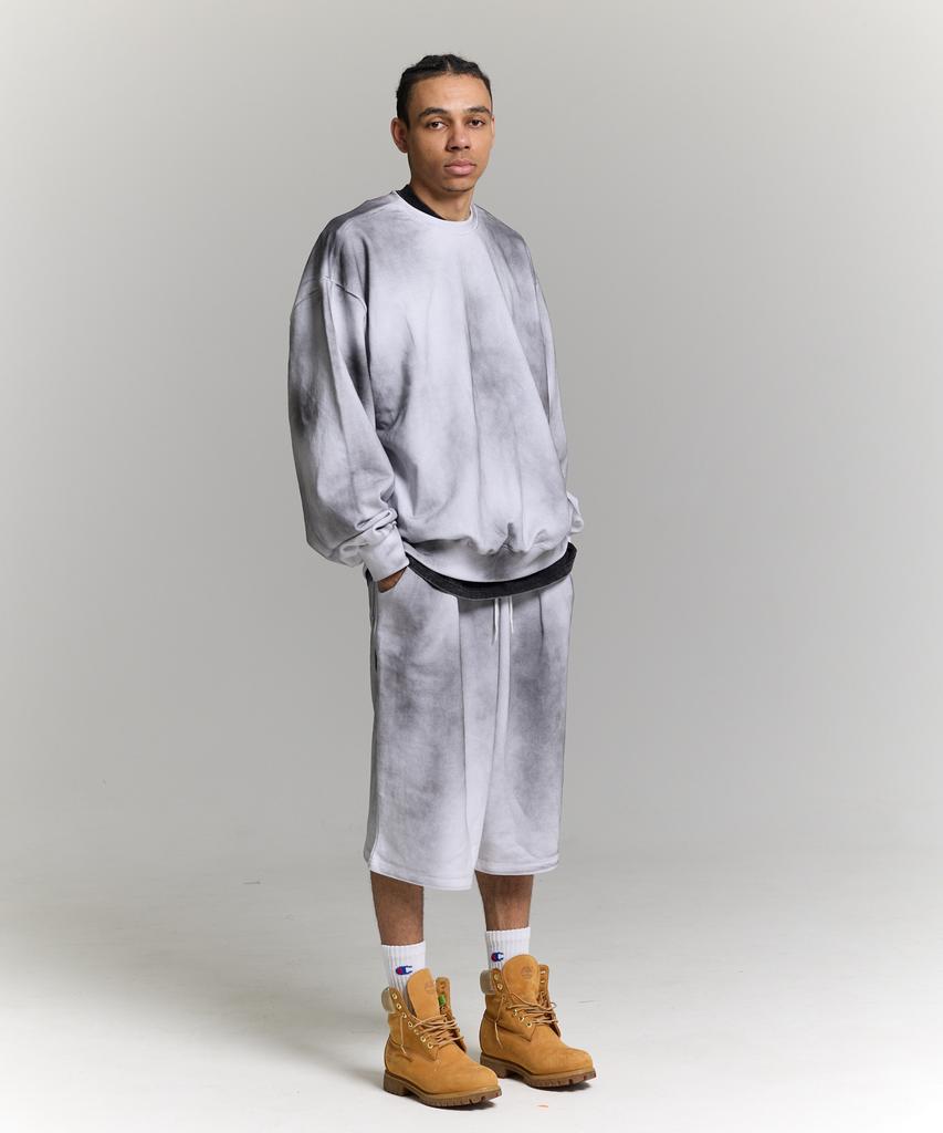 PHILIPPAKER Fresh Solid Sweatshirt Dirty Washed White