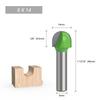 1pc 8mm Shank Ball Nose End Mill Round Nose Cove CNC Milling Bit Radius Core Box Solid Carbide Router Bit Tools