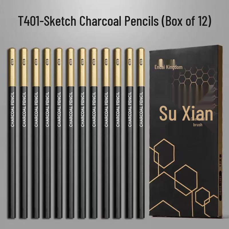 Art Student Sketching Pencil Set - Quick Sketch 2B & Charcoal for Beginners