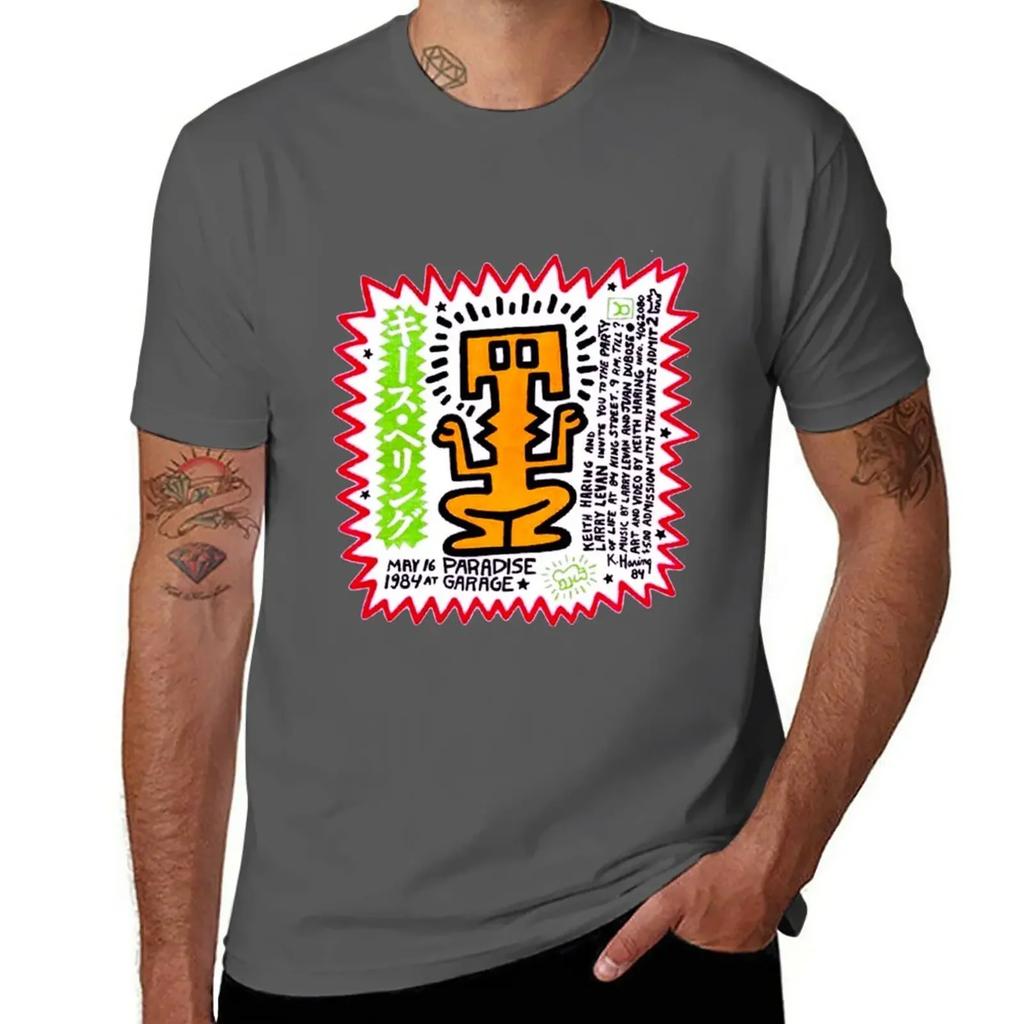 PARADISE GARAGE LARRY LEVAN PARTY OF LIFE FLIER T-Shirt vintage clothes boys whites mens graphic t-shirts anime