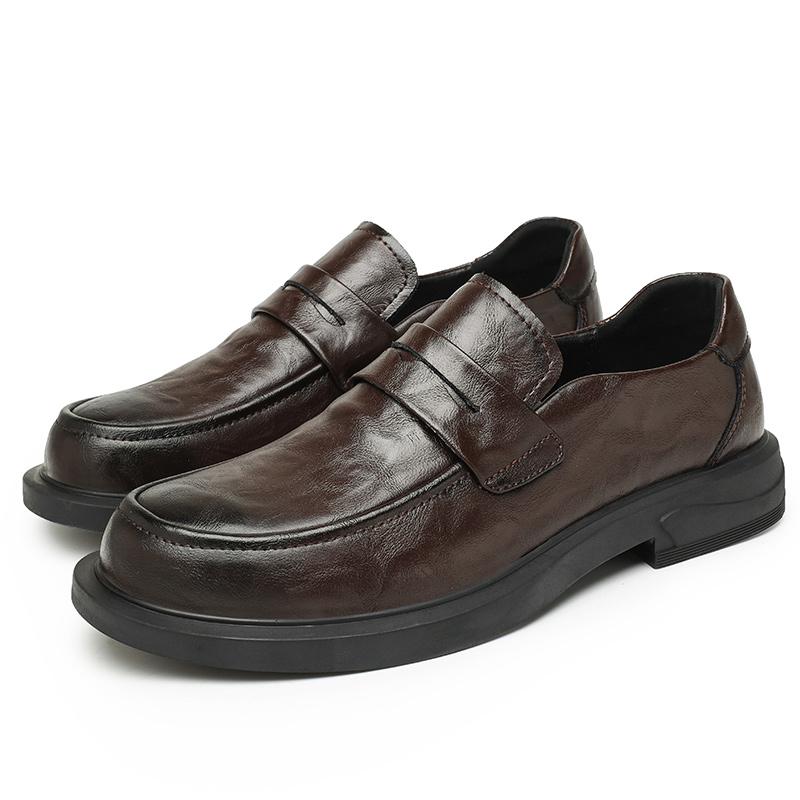 

Мужские лоферы Новое поступление Ручная работа Классическая мужская обувь для свадьбы Мужская удобная деловая обувь Кожаная универсальная мужская повседневная обувь 39 коричневый