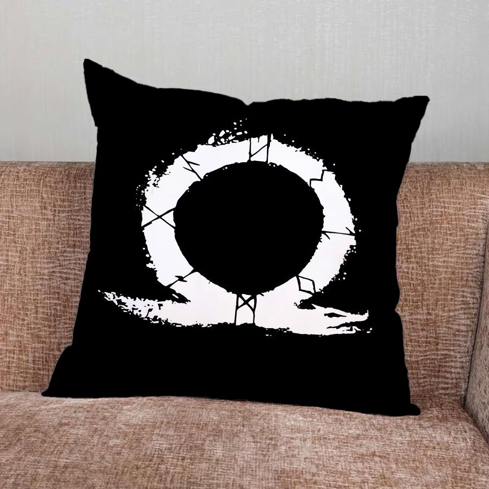 G-God of W-War Game Pillow Case For Home Bedroom Car Office Decoration Living Room Sofa Cushion Cover Suitable