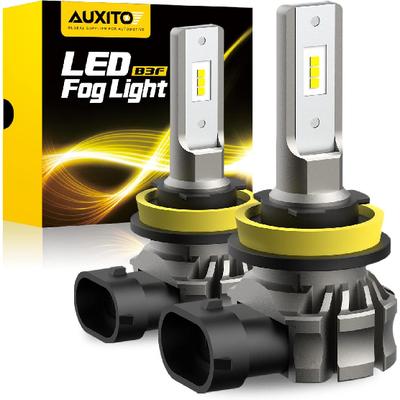 AUXITO H11/H8/H16 LED Nebelscheinwerfer oder Tagfahrlicht, 6000 Lumen 6500K Kaltweißes Licht, 300% Helligkeit, CSP LED-Chips Nebelscheinwerfer Ersatz für Autos, Play