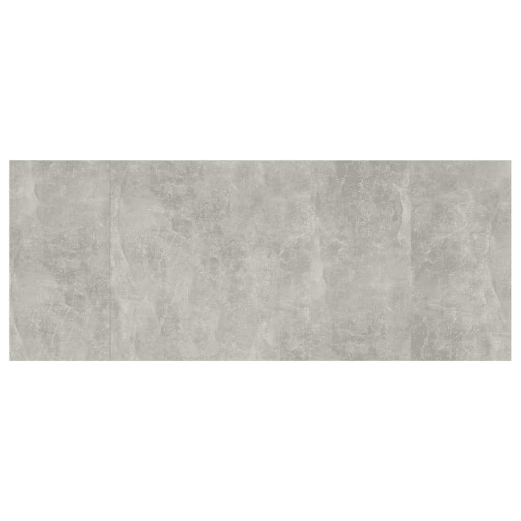Vidaxl Headboard with Cabinets, Concrete Gray, Wood-Based Material