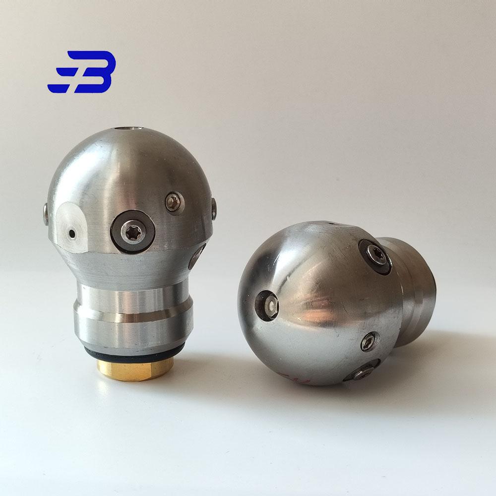 High Pressure Washing Sewer Cleaning Dredge Cutter Nozzle WT-3/8 Rotating Ball Spherical Jetter Nozzle