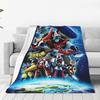 Mazinger Z UFO Robot Grendizer Fleece Blanket Cartoon Anime Fashion Throw Blankets for Home Hotel Sofa Quilt Warm