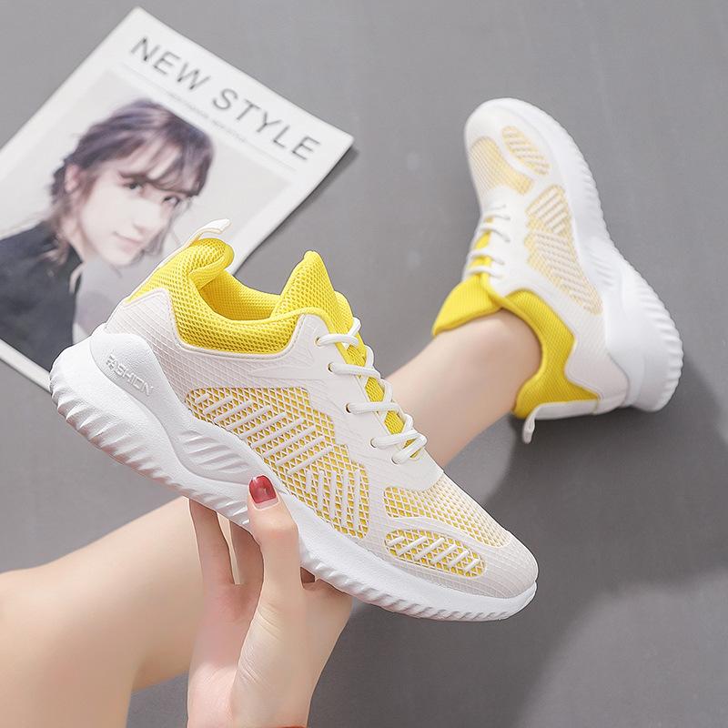 Women's Casual Breathable Sports Tennis Shoes 2024 Spring Summer New Fashion Mesh Breathability Sponge Soft Bottom Sneakers
