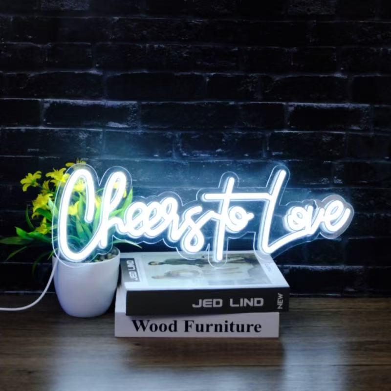 Happy Birthday LED Neon Sign - Acrylic Backplate Decoration Light