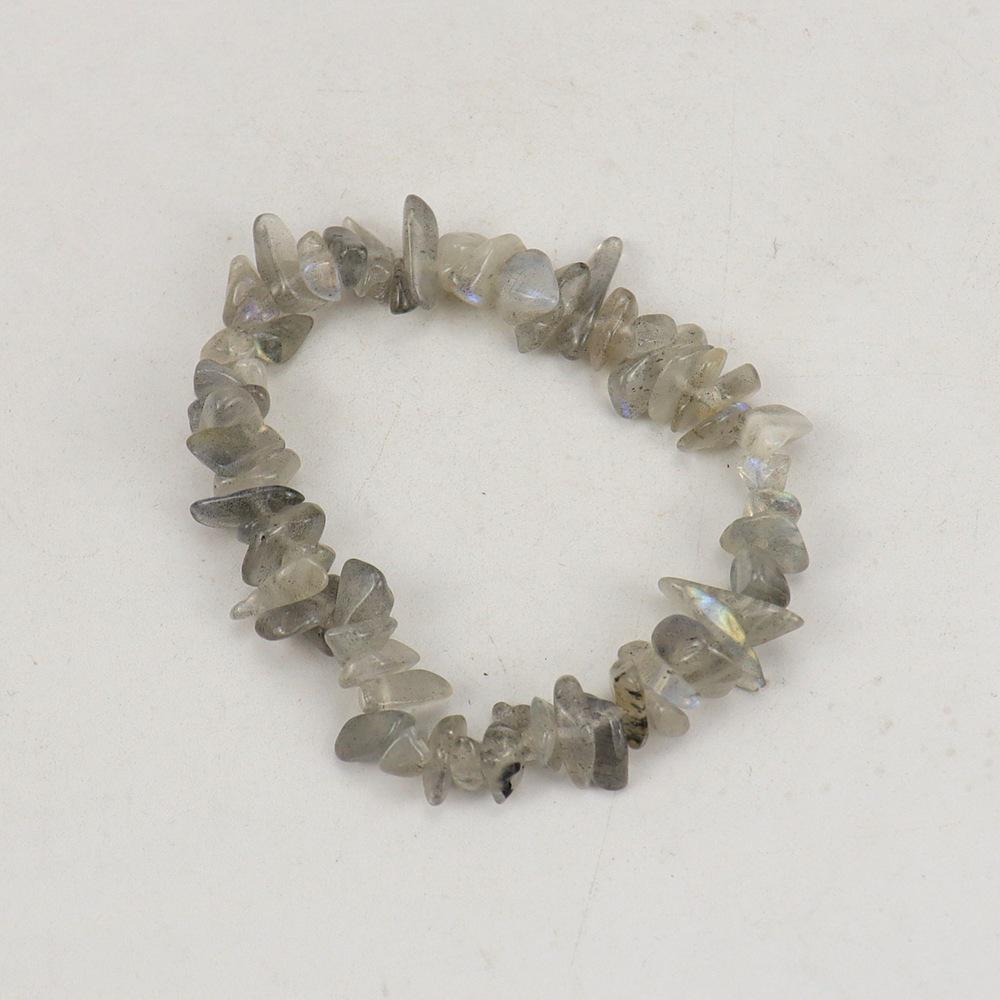 Handmade Beaded Natural Crystal Crushed Stone Bracelet B54