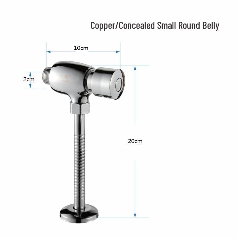 FACEMINI Concealed Manual Urinal Flush Valve
