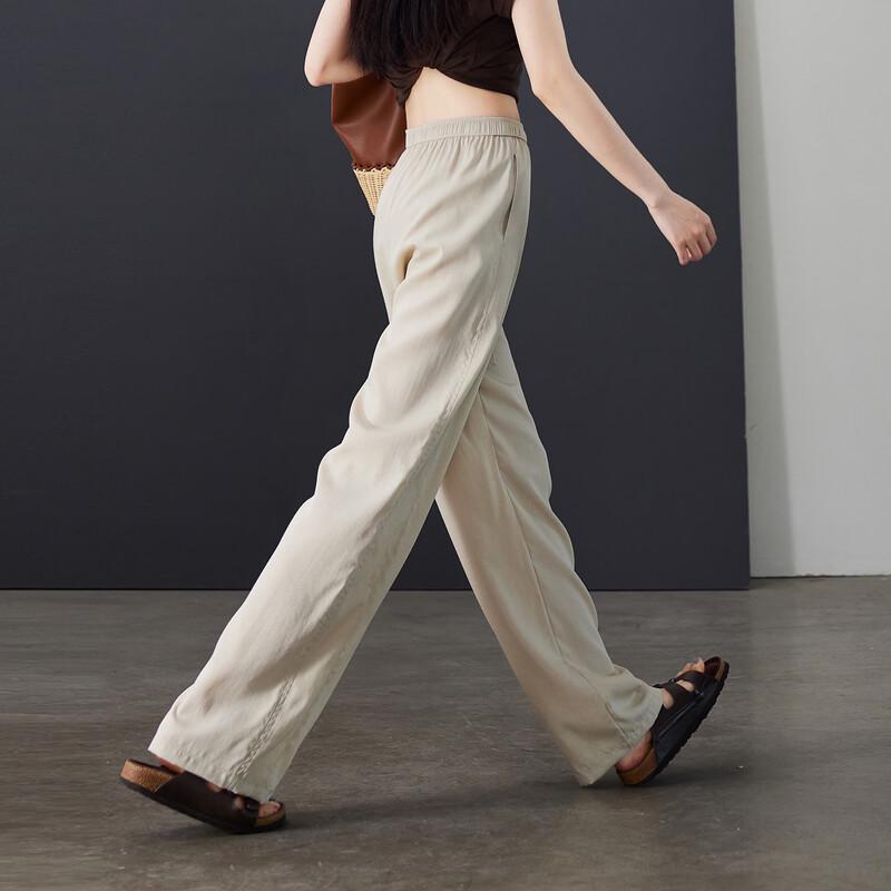 SOFSIL Women's High-Waist Wide-Leg Casual Pants