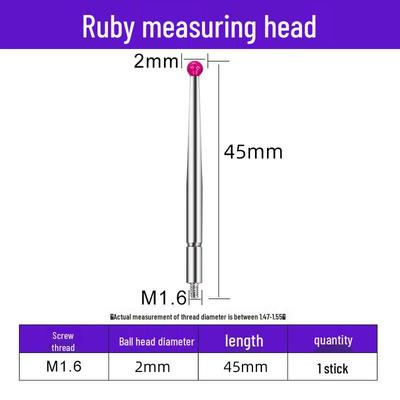 Ruby Tipped Dial Indicator Probe