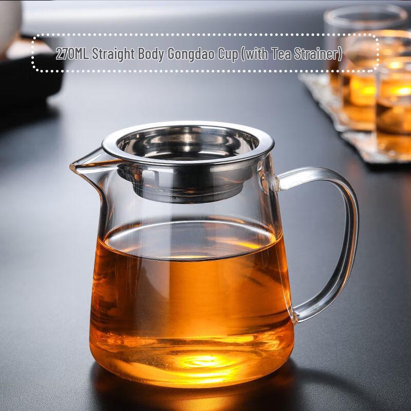 Shangqi Thickened Glass Fair Cup Tea Set