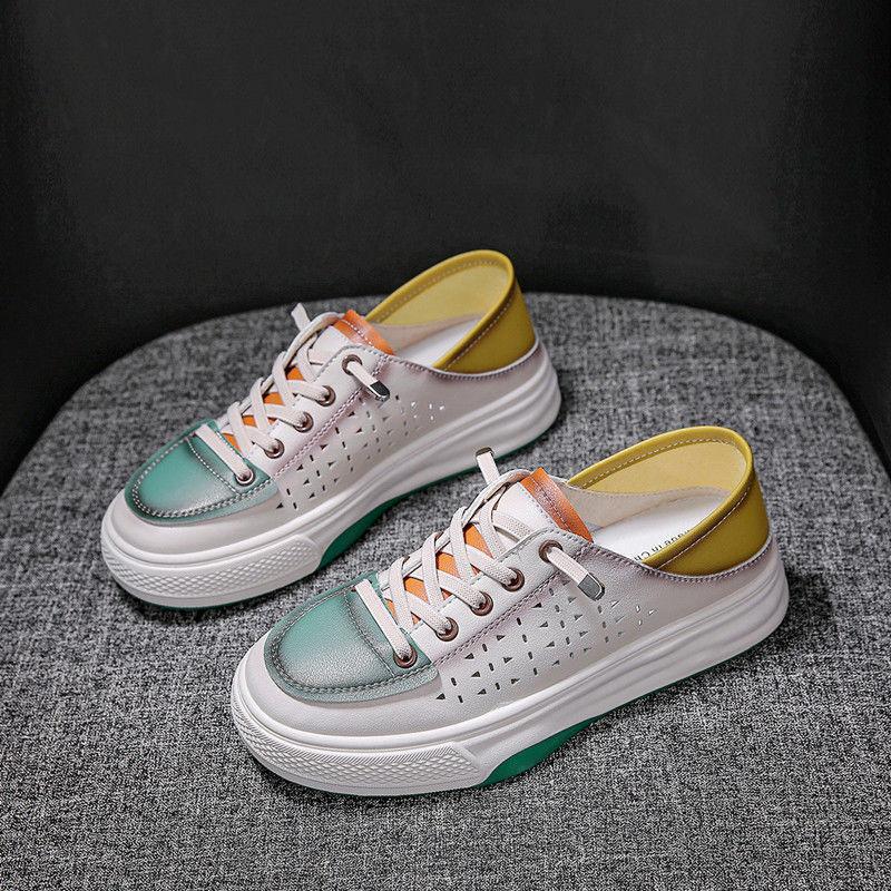 Fashion Thick Bottom Sneaker Women's Sports Shoes Trend 2024 for Gym On Platform Flat Casual Tennis Fashion Low Cute Shoe Female Chunky