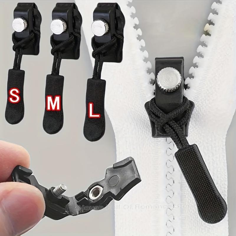 3-12Pcs Universal Zipper Repair Kit Quick Instant Detachable Zipper Head Replacement Zipper Slider Pull Jacket Bags Coat DIY Sew