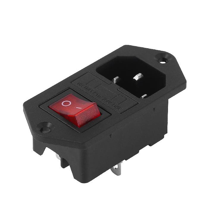 LeCi 3-in-1 AC Power Socket with Fuse for Medical Devices & Electronic Screens, CCC UL VDE Certified