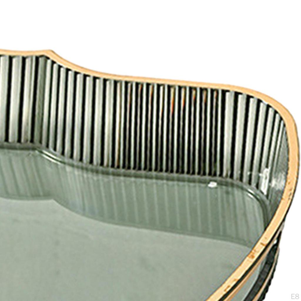 Acrylic Serving Tray Cosmetic Storage Bathroom Vanity Cafe Cafeteria Food for Bedroom